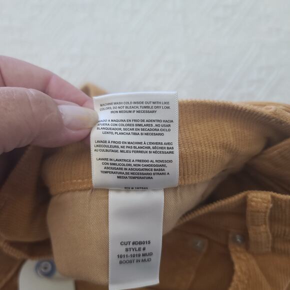 Daily Blue Corduroy ladies pants NWT Mustard Size 27 - Picture 11 of 12